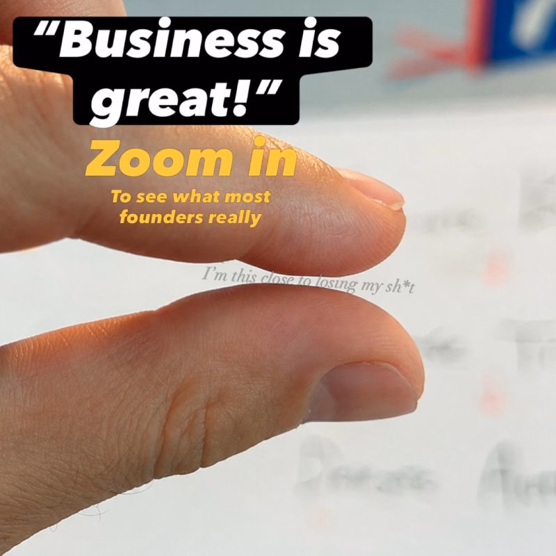 The business will take everything you give it and then ask for more.